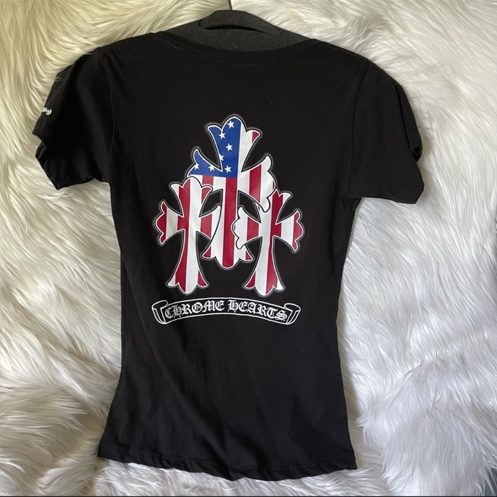 Chrome Hearts | Tops | Nwot Chrome Hearts T American Flag Cross